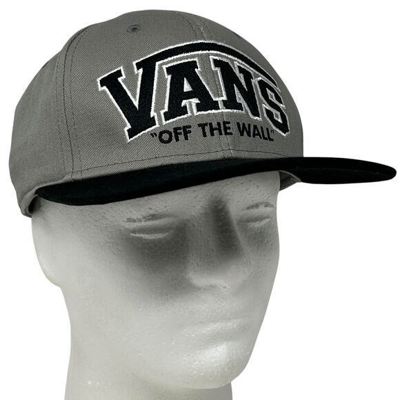 Vans Off The Wall Hat Baseball Cap Skater Skating Skateboarding Snapback Gray - Picture 1 of 9